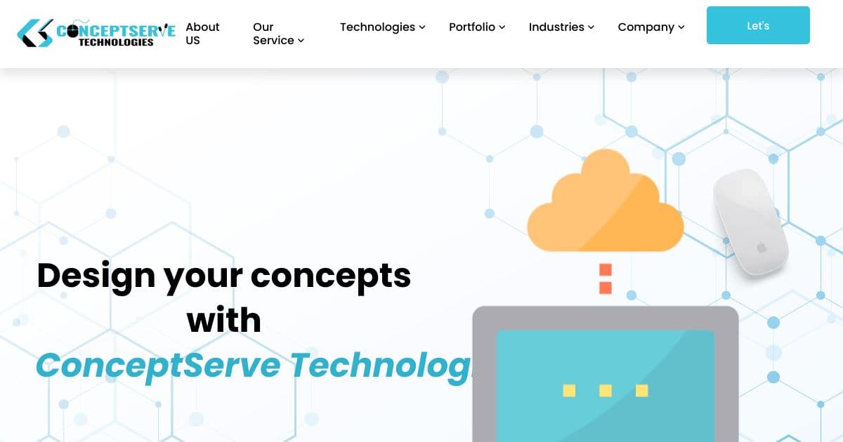 Live preview of https://conceptserve.com